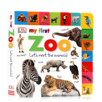 The original English picture book DK published my first zoo let S meet the animals 0-3 3-6 years old early childhood education enlightenment cognition paperboard Book parent-child interaction