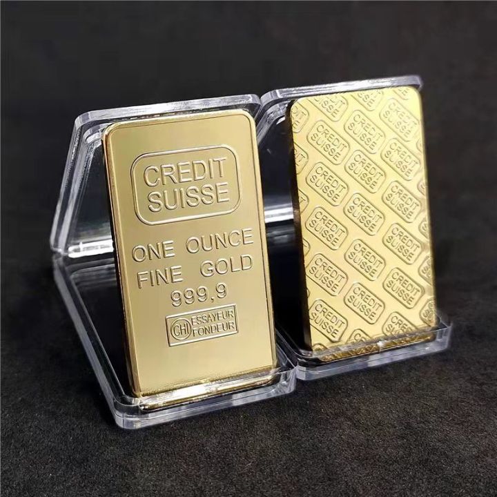 ck-1pcs-non-magnetic-gold-platedcredit-bullion-bar-1-oz-gold-plated-ingot-sussie-gold-plated-coin-different-serial-number-art-commemorative-coin-collect