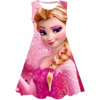 1 2 3 4 5 6 7 8 9 10 Years Girls Dress 3D Children Role-Play Costume Princess Girls Summer Party Christmas Dress Cosplay Dresses