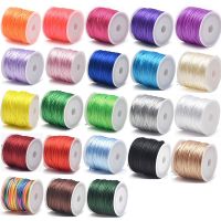 1.5mm Crafts Satin Rattail Cord String from Nylon for Chinese Knot Macramé Trim Jewelry Making 24 Yards 【hot】yuanfei88858fjx ！