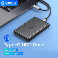 ORICO 2.5นิ้วภายนอก HDD Case 5Gbps SATA To Type-C Hard Drive Enclosure สำหรับ SSD HDD PC แล็ปท็อปโลหะ ABS กรณีการกระจายความร้อน