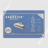 ป้อมทีม2 Sandvich โปสเตอร์โปสเตอร์เมทัลมีคราบคลับบ้านคลับบาร์ออกแบบแผ่นโลหะประดับผนังโปสเตอร์ป้ายดีบุก