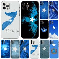 Somali Somalia National Flag phone case for iphone 14 2020se 6 6s 7 8 plus x 10 XR XS 11 12 13 mini pro MAX black tpu back cover