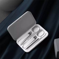 Xiaomi Mijia nail clippers five-piece set nail clippers hous小米米家指甲刀五件套装指甲剪家用指甲钳锉男女鼻毛修剪刀掏耳勺