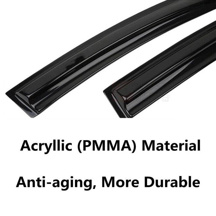 JDM Style Rain Guards / Window Visors For 2009-2014 Acura TSX - Smoke Tint (4pc Set)