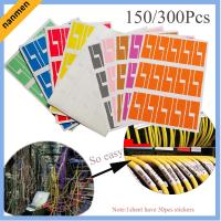 NANMEN 150/300pcs กาวในตัว เครือข่าย ลวด เครื่องมือมาร์กเกอร์ สติ๊กเกอร์ ฉลากสายเคเบิล แท็กประจำตัว ออแกไนเซอร์ไฟเบอร์