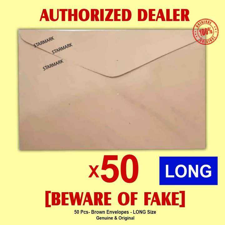 Brown Envelope Envelopes LONG Brown Envelope LONG Size High Quality Set of 50 Pcs Lazada PH