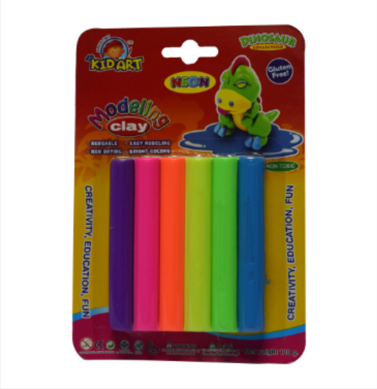 YMS Kid Art Modeling Clay Neon Reusable Clay Nonstick Lazada PH