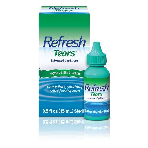 Refresh Tears Lubricant Eye Drops, Moisturizing Relief with 0.5