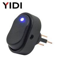 YIDI ASW-20D 30A 12VDC Car Boat Auto Rocker Switch ON OFF with Dot LED Light Illuminated Red Green Blue Yellow Rocker Switch Power Points  Switches Sa