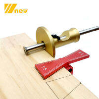 เครื่องวัดเครื่องหมายล้อไม้และชุดจิ๊กประกบอลูมิเนียมไม้ Scribe Gauge Parallel Line Drawing Mortise Marking Gauge