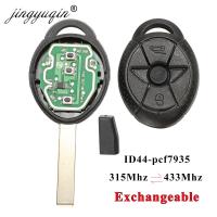 Jingyuqin 2 Buttons EWS Car Remote Control Key Fob Case For Old BMW Mini Cooper S R50 R53 315Mhz/433Mhz ID44 Chip