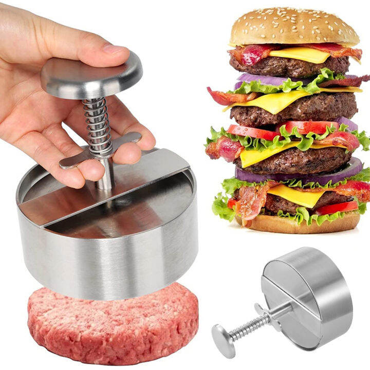 304 Stainless Steel Hamburger Press Burger Patty Maker Pork Beef