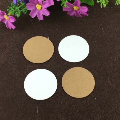 Packaging Label Kraft Paper Tags Handmade Blank DIY Round Paper Mark Gift Tags Labels Circle Diameter 4cm Paper Tags 50Pcs/Lot  Power Points  Switches