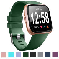 สายรัดเข้ากันได้กับ Fitbit Versa/Versa 2/Versa Lite/Versa SE,ซิลิโคนปรับเปลี่ยนคลาสสิกอุปกรณ์เสริมสายรัดข้อมือวงออกกำลังกายสำหรับผู้หญิงผู้ชาย