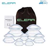 【CC】●﹍  7cups Transparent Silicone Cupping Set Device Cellulite Massager Chinese