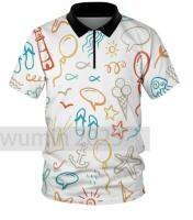 （Customizable） Navigation themed leisure T-shirt Beach ocean themed leisure polo Travel polo Short Sleeve **02(Leisure polo in stock)