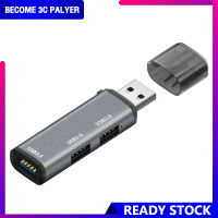 Usb 3.0ฮับตัวแยก3-In-1ส่วนขยายฮับคอมพิวเตอร์โน้ตบุ๊คหลายพอร์ตที่ตัวแยก Usb ข้อมูลแบบพกพาสถานีอะแดปเตอร์ Usb