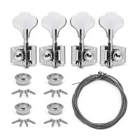 4Pcs Bass Guitar Tuning Pegs Electric Bass Tuner Peg Guitar Open Gear Tuning Pegs Machine Heads Guitar Parts