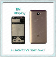 Body Huawei Y7 2017/Y7prime/TRT-LX2/TRT-L21a อะไหล่บอดี้ เคสกลางพร้อมฝาหลัง Body อะไหล่มือถือ คุณภาพดี Bin Display