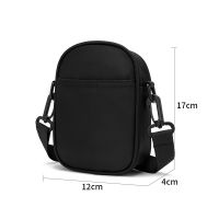 small mini size cross body bag sling bag for mobile cell phone for men women uni Korean style nylon waterproof black kecil beg silang lelaki wanita murah baru hitam