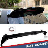 Rear Trunk Roof Top Tailgate Spoiler For VW Golf 6 MK6 GTI R 2008-13 Carbon Look/ Glossly black