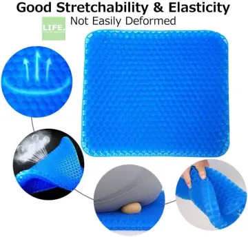 Gel Seat Cushion Double Pressure Relief with Non-Slip Cover