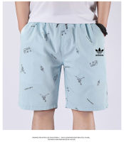 [L-6XL] ADIDASeˉ       Men S Loose Casual Sports Shorts Printed Plus Size Beach Pants Cotton Material Comfy Daily Wear And Training