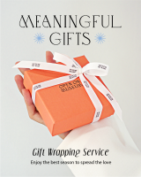 บริการห่อของขวัญ Gifts Wrapping Service (Gift Wrapping + Silver Polishing Cloth + Greeting Card)