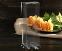 30pcs 6x6x20cm clear plastic pvc box packing boxes for gifts/chocolate/candy/cosmetic/crafts square transparent pvc Box