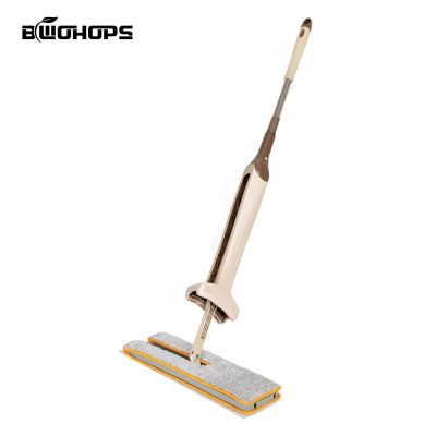 Magic Flat Mop Switchn Clean Double Sided Flat Telescopic Hard Floor Cleaner Lazy Vassoura Self-Wringing Ability Sliding Type