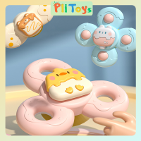 PliToys ของเล่นของเล่นหมุนได้จุกดูดเด็กทารกลายการ์ตูนลูกข่างของเล่นเพื่อการศึกษาของเด็กแรกเกิดของเล่นที่หมุนฟิดเจ็ตของเล่น