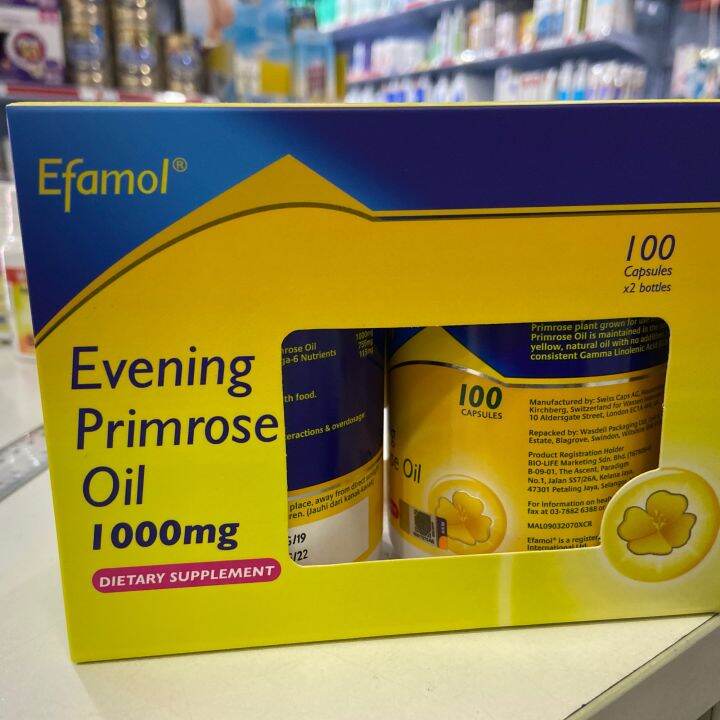 Efamol evening primrose oil 1000mg (2x 100's) Lazada