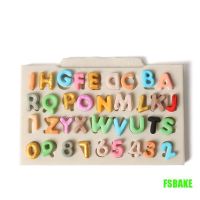 ♠✉♕ [FSBAKE] แม่พิมพ์ซิลิโคน รูปตัวอักษร ตัวเลข สําหรับทําเค้ก ช็อคโกแลต ฟองดองท์ น้ําตาล DIY KCB
