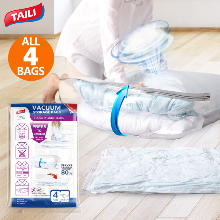 How to Use TAILI Cube Vacuum Space Saver Bags Jumbo Size? 