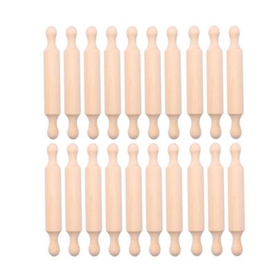 7In Wooden Mini Rolling Pin Long Kitchen Baking Small Dough Rolling Pin for Children Fondant Pastry Pizza Crafting