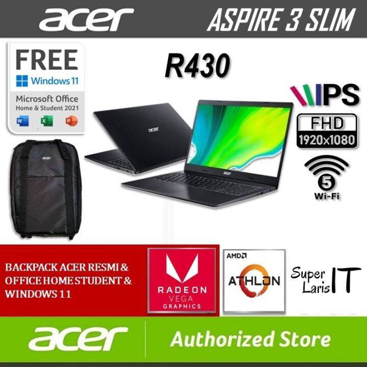 Laptop Acer Aspire 3 A314-22-R430 AMD 3050U 4GB 256GB 14
