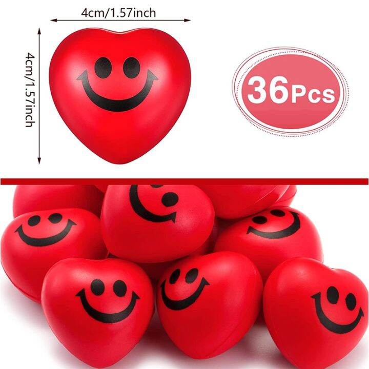 36pcs-valentines-day-heart-stress-balls-red-heart-shaped-stress-balls-heart-smile-face-stress-balls-for-valentine-party