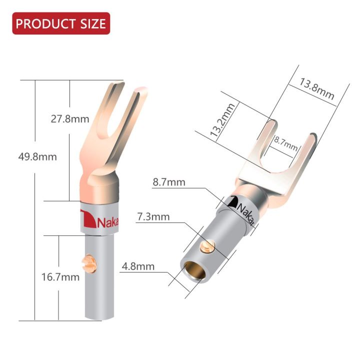 20pcs-nakamichi-y-u-type-hifi-banana-plug-connectors-gold-plated-screw-lock-solderless-fork-amplifier-banana-jack