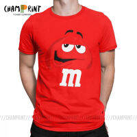 M&amp;Ms Chocolate Candy Character Face Tees Short  Fashion T Shirt Mens Pure Cotton Amazing T-Shirt Sleeve Tops Plus Size