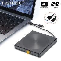 Titric Type C USB 3.0เครื่องไดรฟ์ดีวีดี CD/DVD ภายนอกเครื่องเล่นออปติคอลอ่านนักเขียนสำหรับเดสก์ท็อปแล็ปท็อปพีซี Macbook