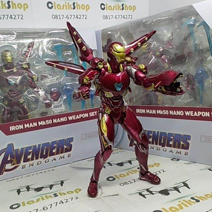 SHF Iron Man MK 50 Nano Weapon Set 2 Avengers Endgame bootleg super ...
