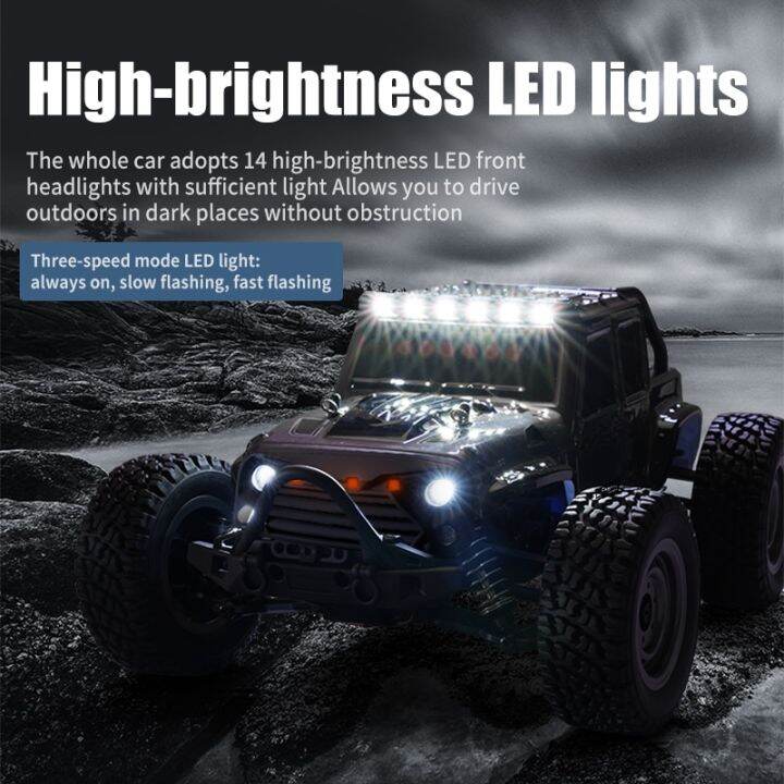 lamontuo-รถ-rc-รีโมตคอนโทรลกันน้ำ2-4ก-สำหรับเด็ก-4wd-พร้อมไฟหน้า-led-70กม-ชม-หรือ50กม-ชม-เทียบกับ144001-wltoys