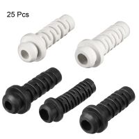 25 Buah 4/5/6Mm Selang Perpanjangan Tegangan PVC Dalaman Dia Kabel Pelindung Boot Kabel Selang Lengan untuk Alat Listrik Pengisi Daya Ponsel Putih/Hitam