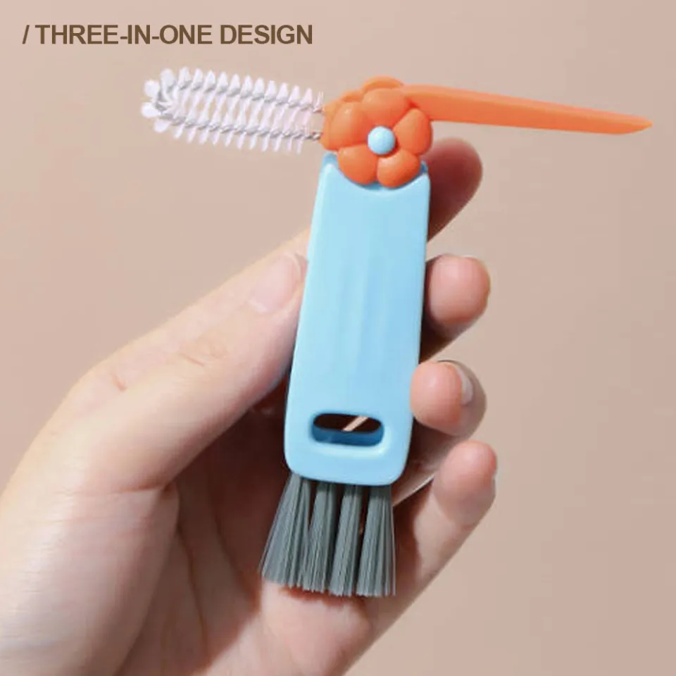 Hittime Mini Milk Bottle Thermal Cup Cleaning Brush Multipurpose Bottle Gap  Cleaner Brush Groove Gap Cleaning Brush Portable Travel Cleaner Brush