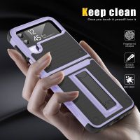 Heavy Duty Kickstand Protective Coque Case for Samsung Galaxy Z Flip 4 5 5G Flip5 Flip4 Flip3 Flip 3 Zflip3 Zflip4 Phone Bag