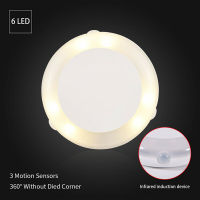 Acxel 1ชิ้น LED เซ็นเซอร์ตรวจจับการเคลื่อนไหวไร้สายไฟกลางคืนเหนี่ยวนำ PIR อินฟราเรดตู้โคมไฟบ้าน (ไม่รวมแบตเตอรี่)