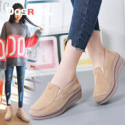TOP Dosreal Nữ Giày Đế Giày Đế Xuồng Da Thật Chính Hãng Da Giày Nữ Bơm