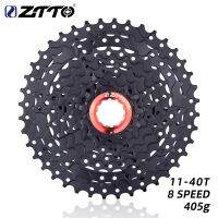 ZTTO MTB ล้อฟรีวีลสีดำ8คาสเซ็ตความเร็วสูง11-40ตัน K7 8สปีดน้ำหนักเบาและทนทานสำหรับ M410 X4จักรยานเสือภูเขาคาสเซ็ต HG