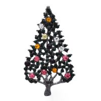 Wuli amp;baby Rhinestone Tree Brooches For Women Men Christmas New Year Brooch Pins Gifts